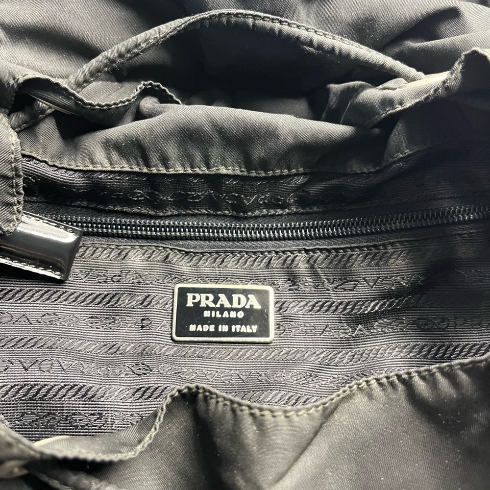 Prada Black Backpack Water-Resistant Nylon - Picture 10 of 13